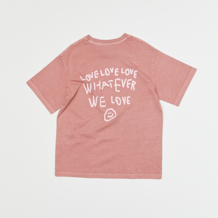 韓國 ooowl 洗舊塗鴉文字踢 WE LOVE 粉