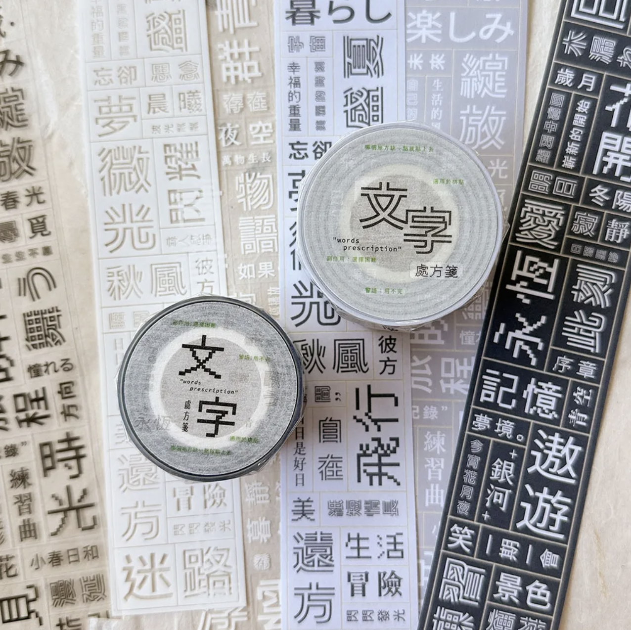 小行星｜文字處方箋 刀模膠帶40mm（亮面PET）