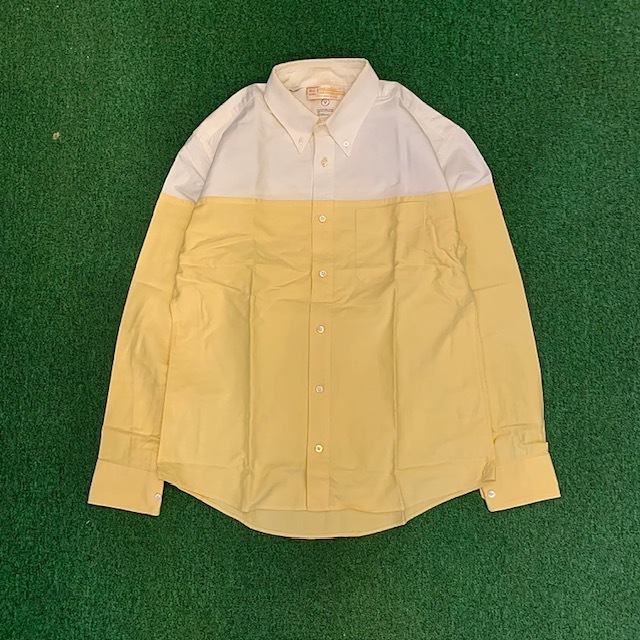 VISVIM SAGA SHIRT SEA ISLAND COTTON OX (( USED B )) 中古 - WHITE/YELLOW SIZE M IN STOCK NOW (現貨發售中)