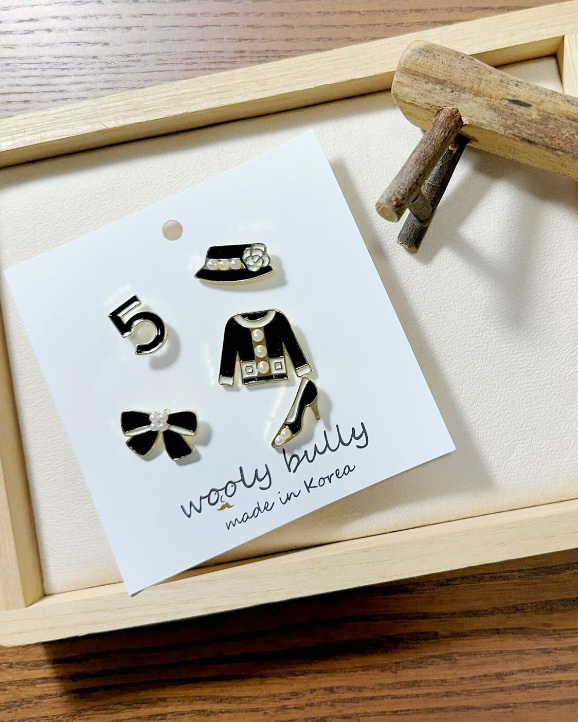 【質感5號衣帽別針5件組】（現貨）