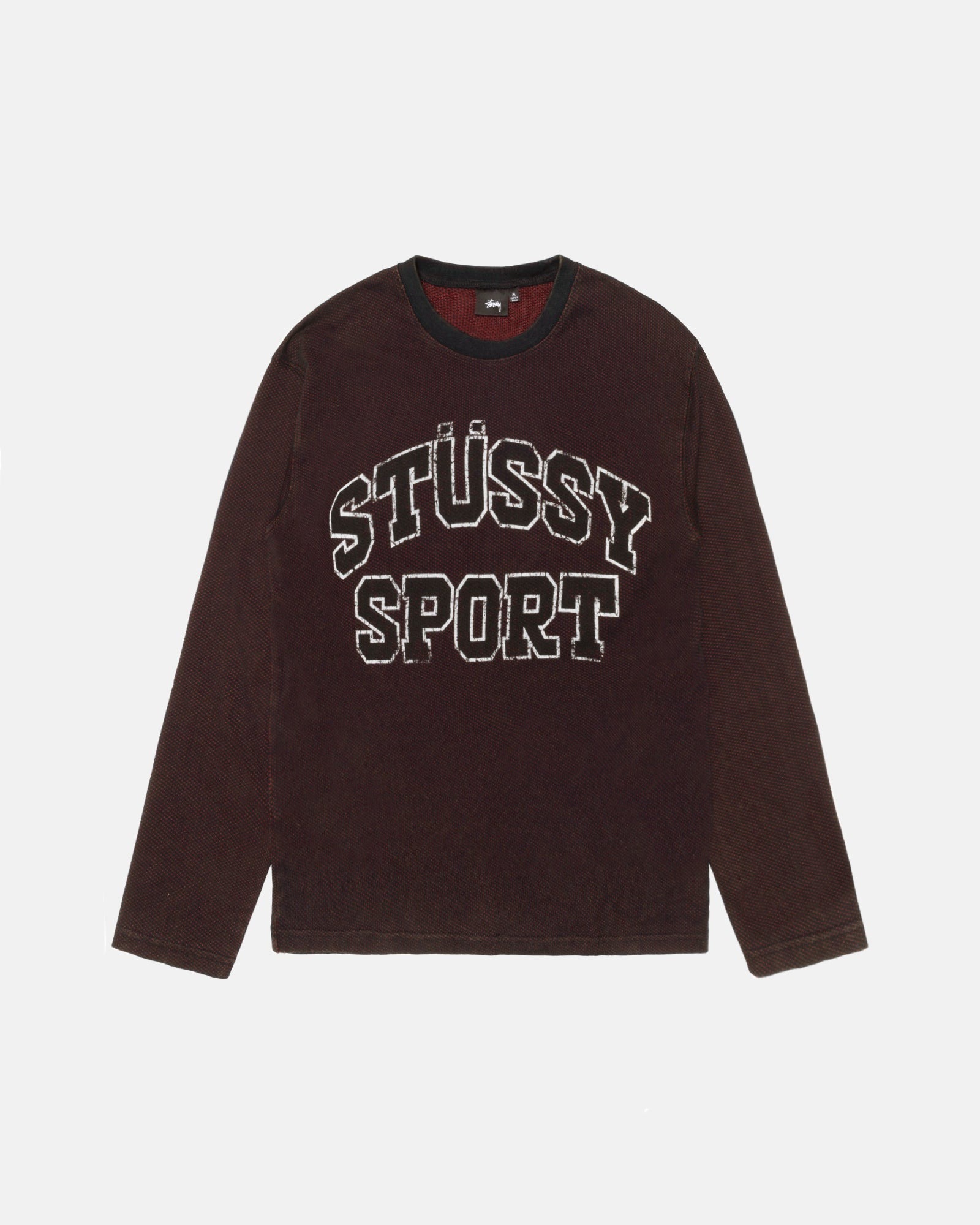 【STUSSY FA24'】Stussy 2 Tone Cotton Mesh Crew original.jpeg?1731054333
