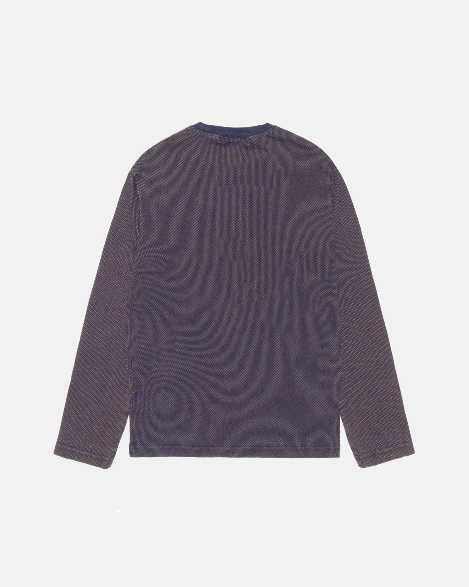 【STUSSY FA24'】Stussy 2 Tone Cotton Mesh Crew Stussy 2 Tone Cotton Mesh LS Crew (Black) - Commonwealth