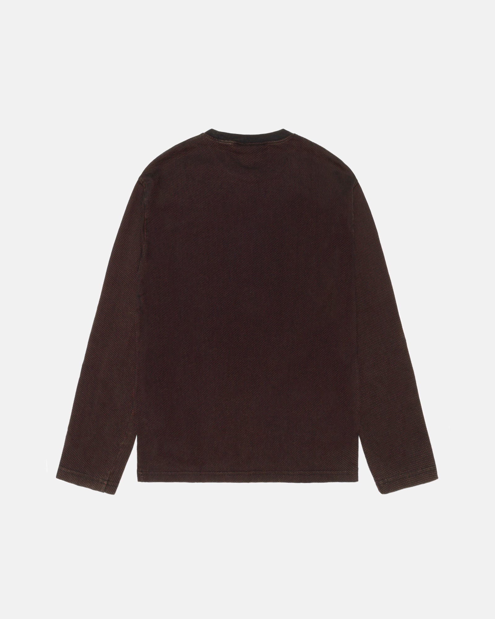 2024AW STUSSY 2TONE COTTON MESH LS CREW 水洗 復古 網眼 長袖 長T 大學T 現貨 1140357