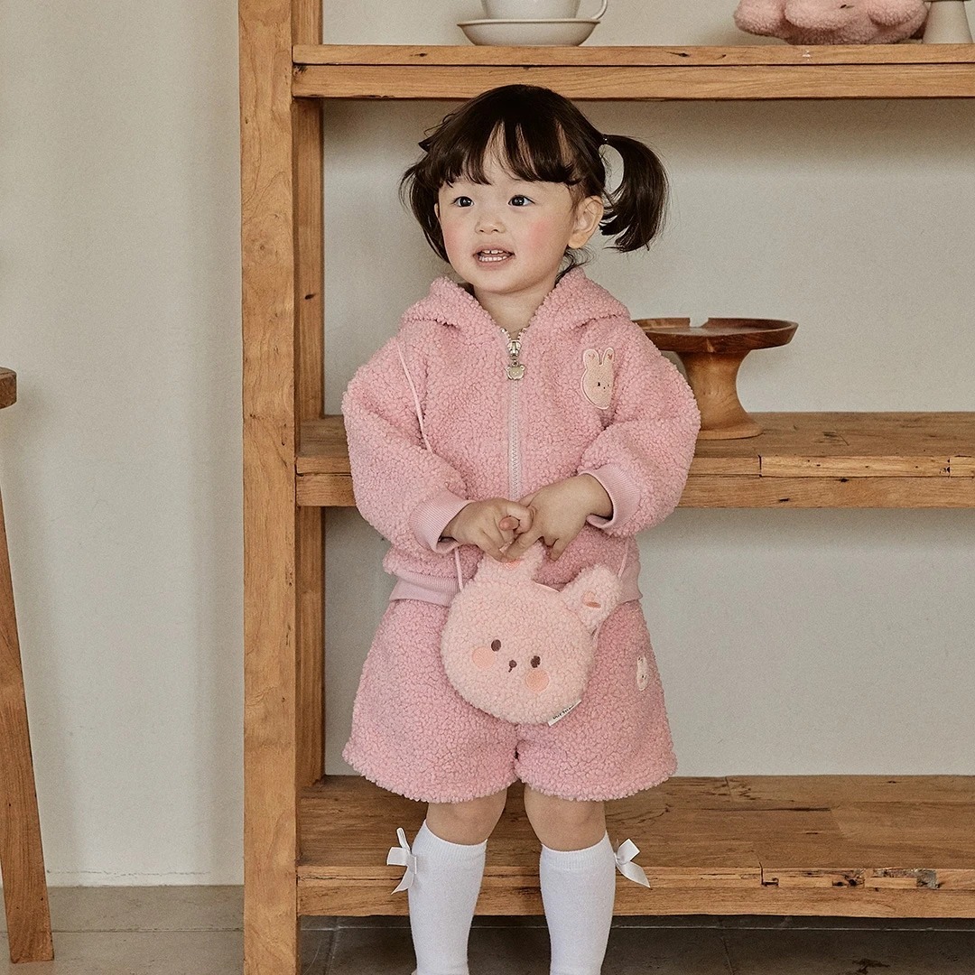 DOT萌萌耳暖暖系列-搖粒絨短褲 (外套需另外購買)