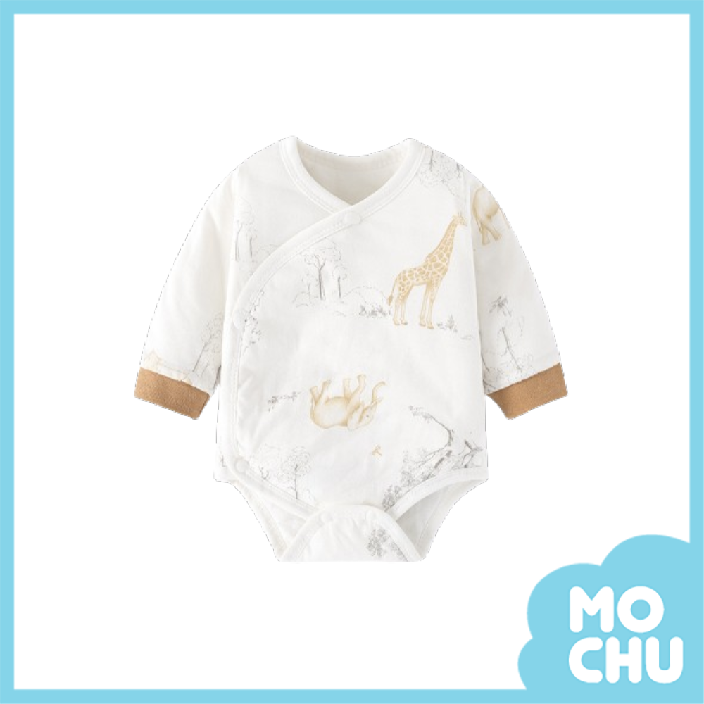 動物小樂園薄棉長袖包屁衣