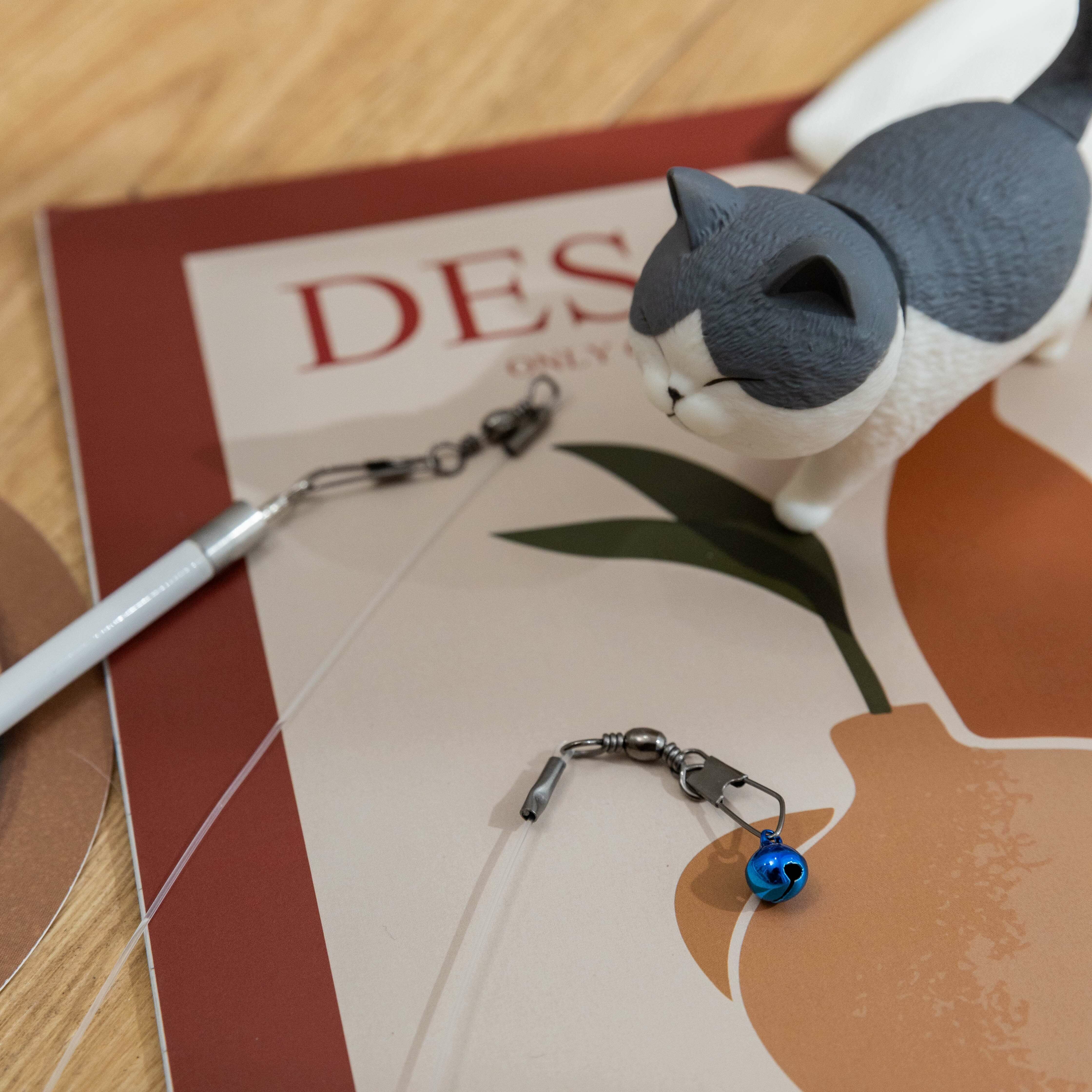 粉紅系三段式伸縮逗貓棒