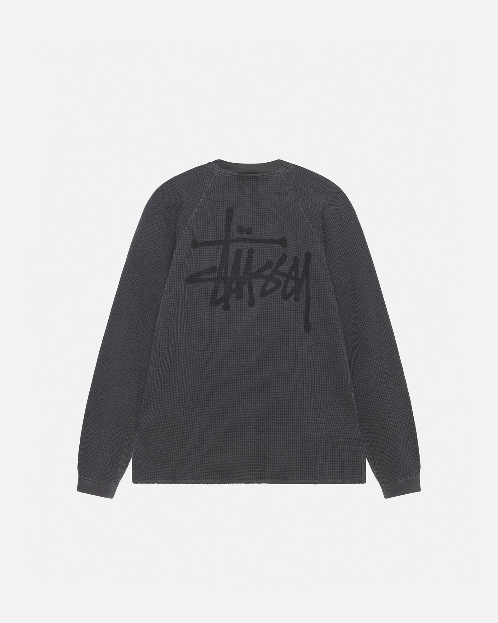 2025AW STUSSY RAGLAN THERMAL BASIC STOCK 背後LOGO 華夫格 長袖 長T 現貨 1140356