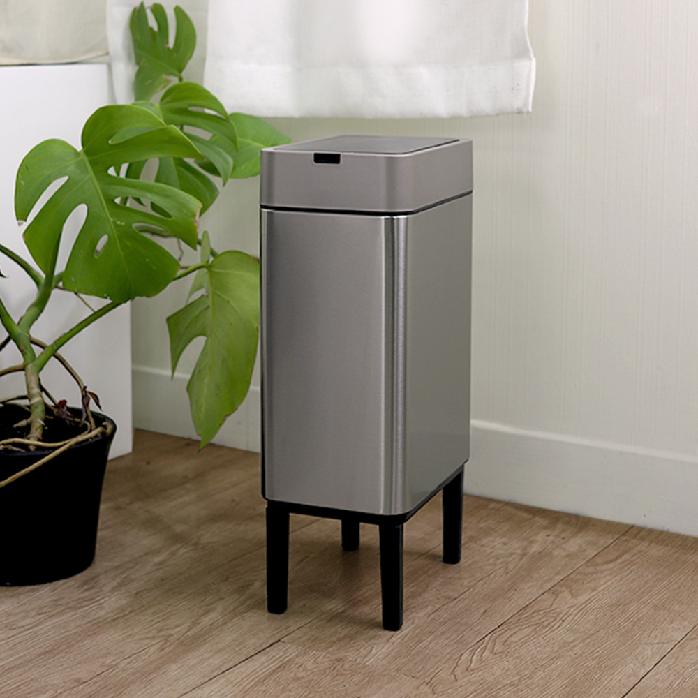 9L 不鏽鋼高腳感應垃圾桶 ELPH114