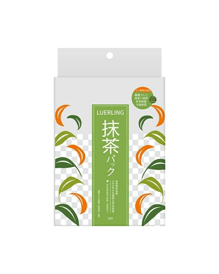 日本LUERLING宇治抹茶保濕貼臉式面膜