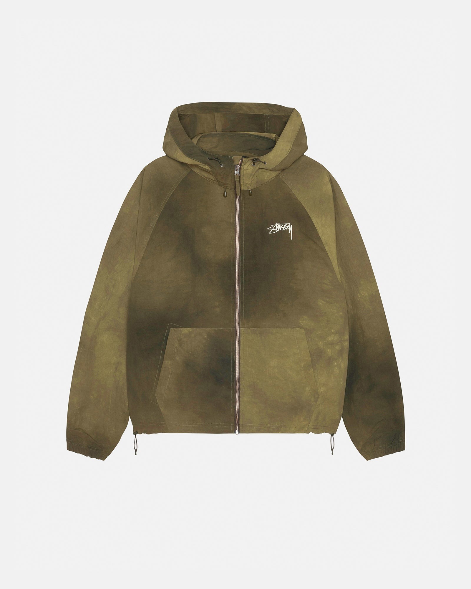 2024AW STUSSY BEACH SHELL WAVE DYE 渲染 連帽 外套 風衣 現貨