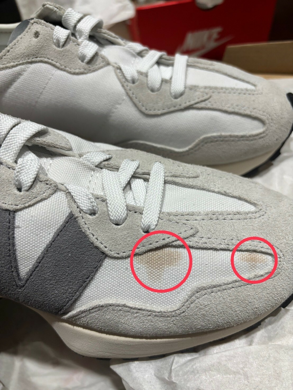 #瑕疵現貨  NEW BALANCE 327 芝麻牛奶 25cm