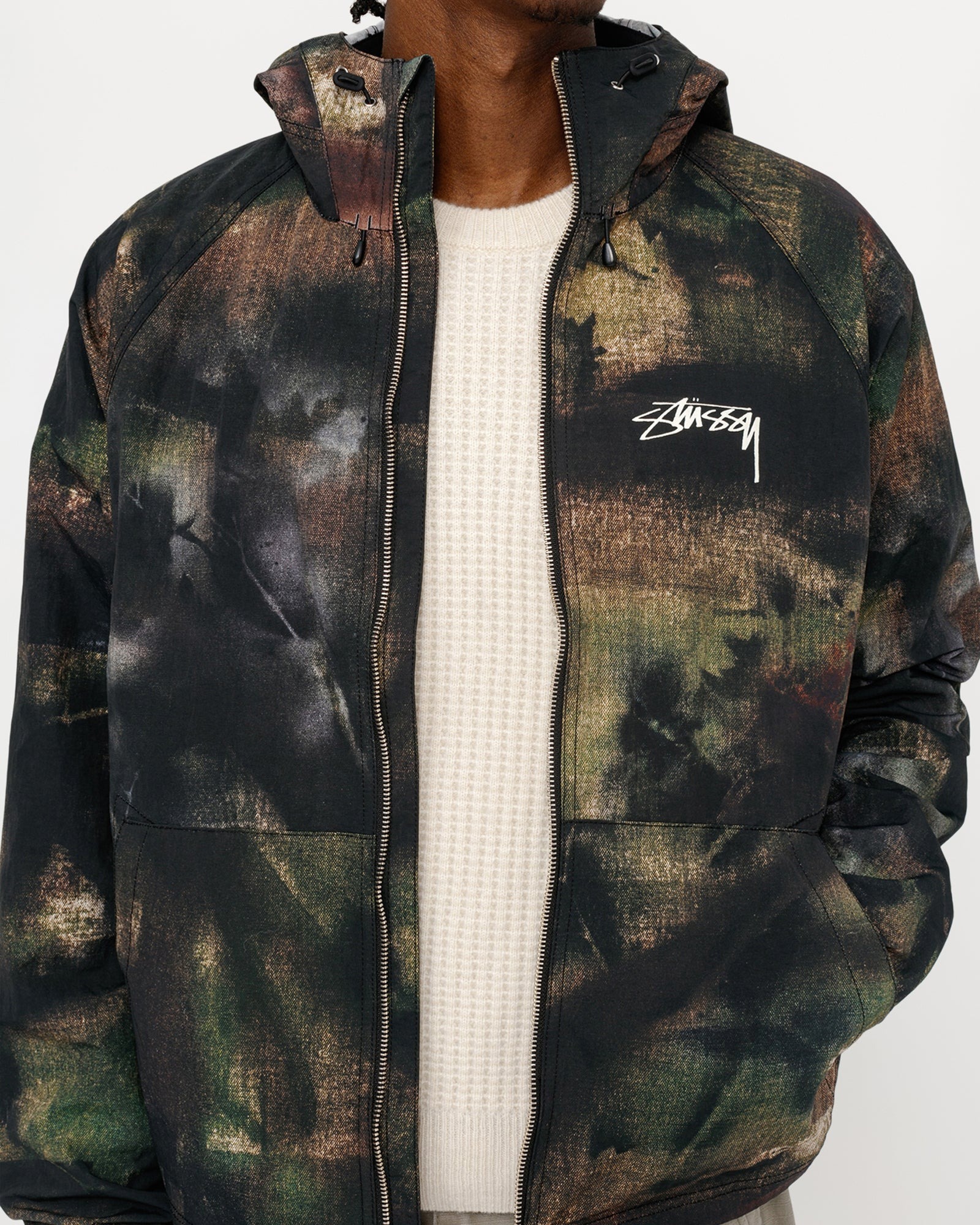 【Stussy】 正規品★ Stenpat Camo Beach Shell Jacket Fortine Stussy Realtree Wav3 Beach Shell Blue Yellow M - POIZON