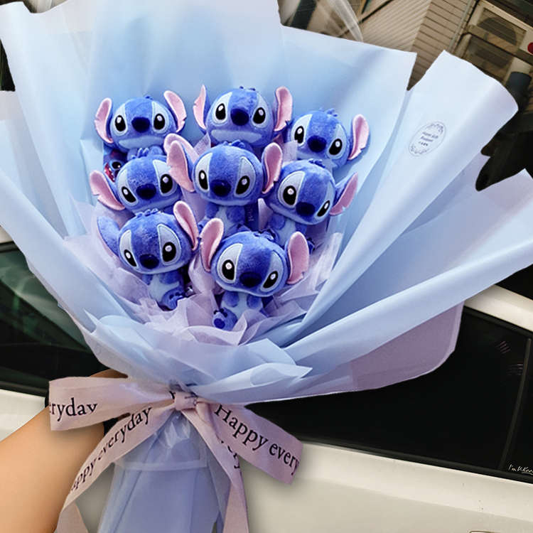 史迪奇花束,史迪奇香皂花束,Stitch bouquet, Stitch soapflower bouquet