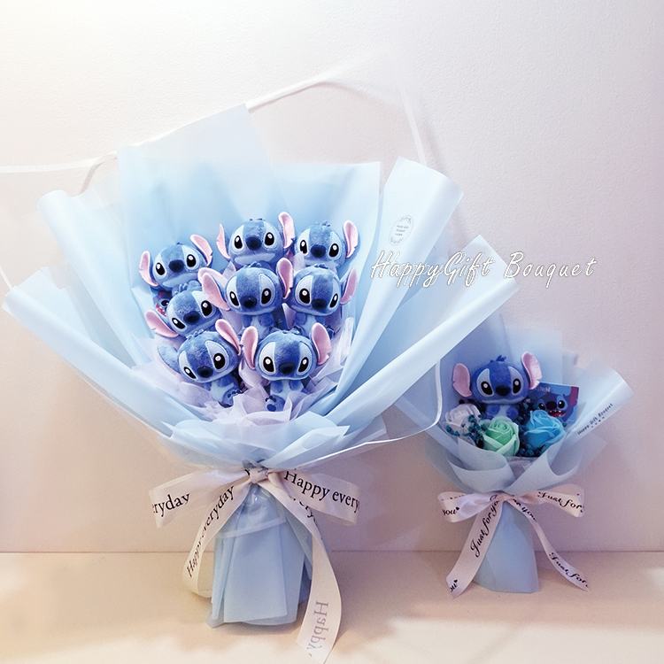 史迪奇花束,史迪奇香皂花束,Stitch bouquet, Stitch soapflower bouquet