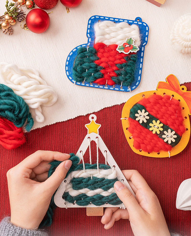 聖誕DIY繞線畫聖誕樹裝飾掛件材料包 AD9439