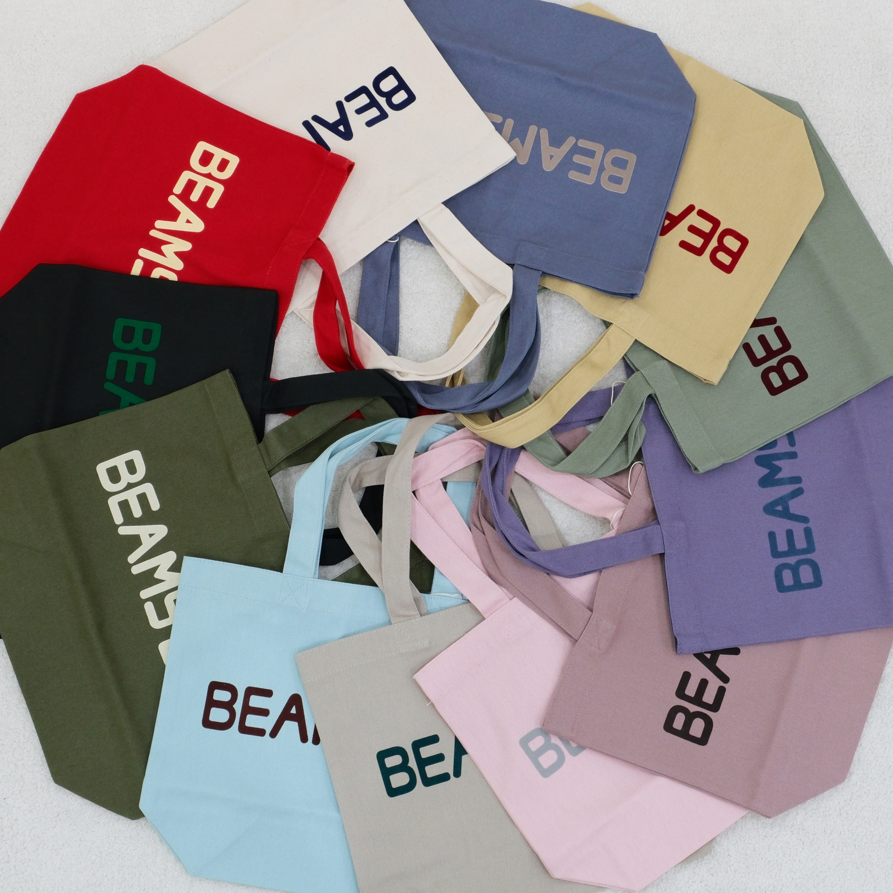 現貨┃日本店鋪限定 BEAMS BOY LOGO 帆布 彩色 手提 托特包 帆布包