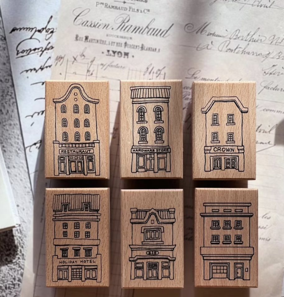 Lady F手繪溫室 | 丑房子印章組 （單顆/全套）