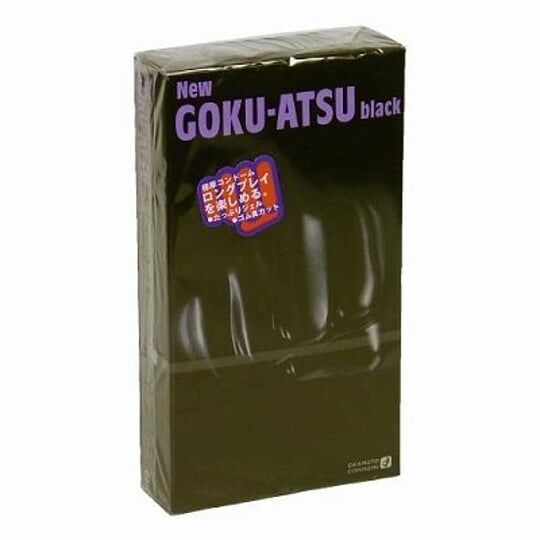 Okamoto New Goku-Atsu Black 12's Pack Latex Condom