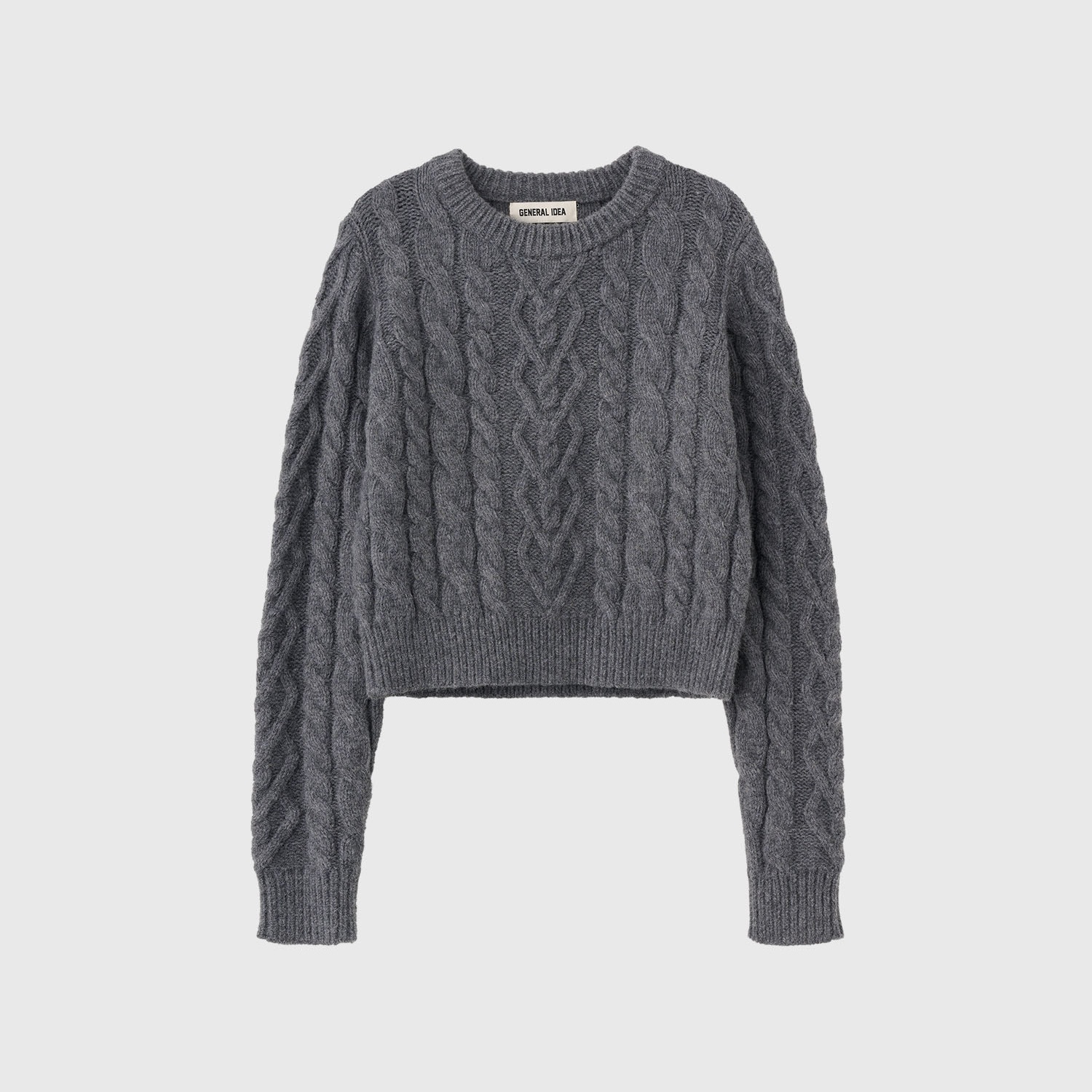 [GENERAL IDEA] HEART CABLE PULLOVER