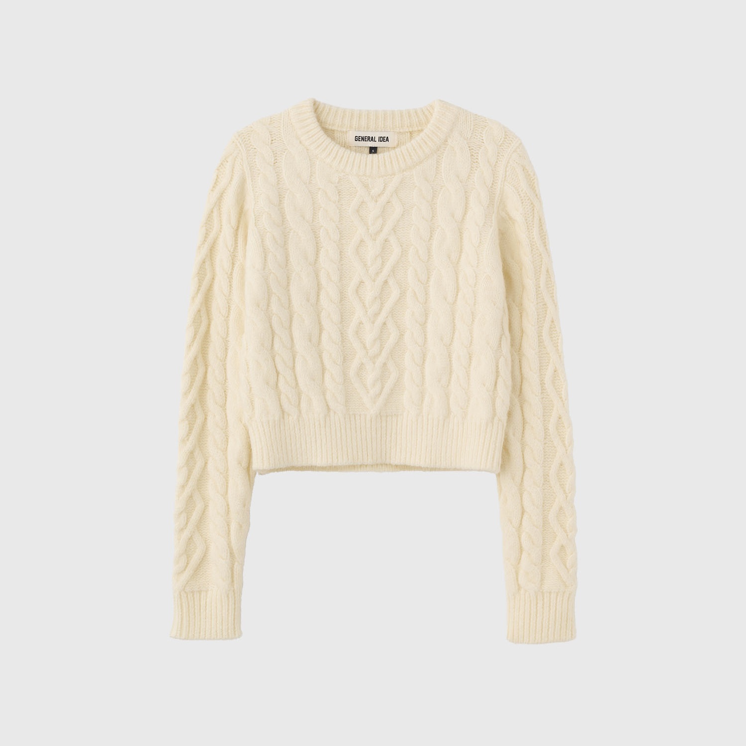 [GENERAL IDEA] HEART CABLE PULLOVER