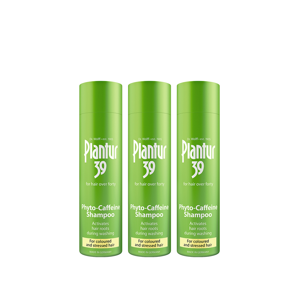 Plantur39|植物與咖啡因洗髮露 染燙受損髮250ml (多規格組)