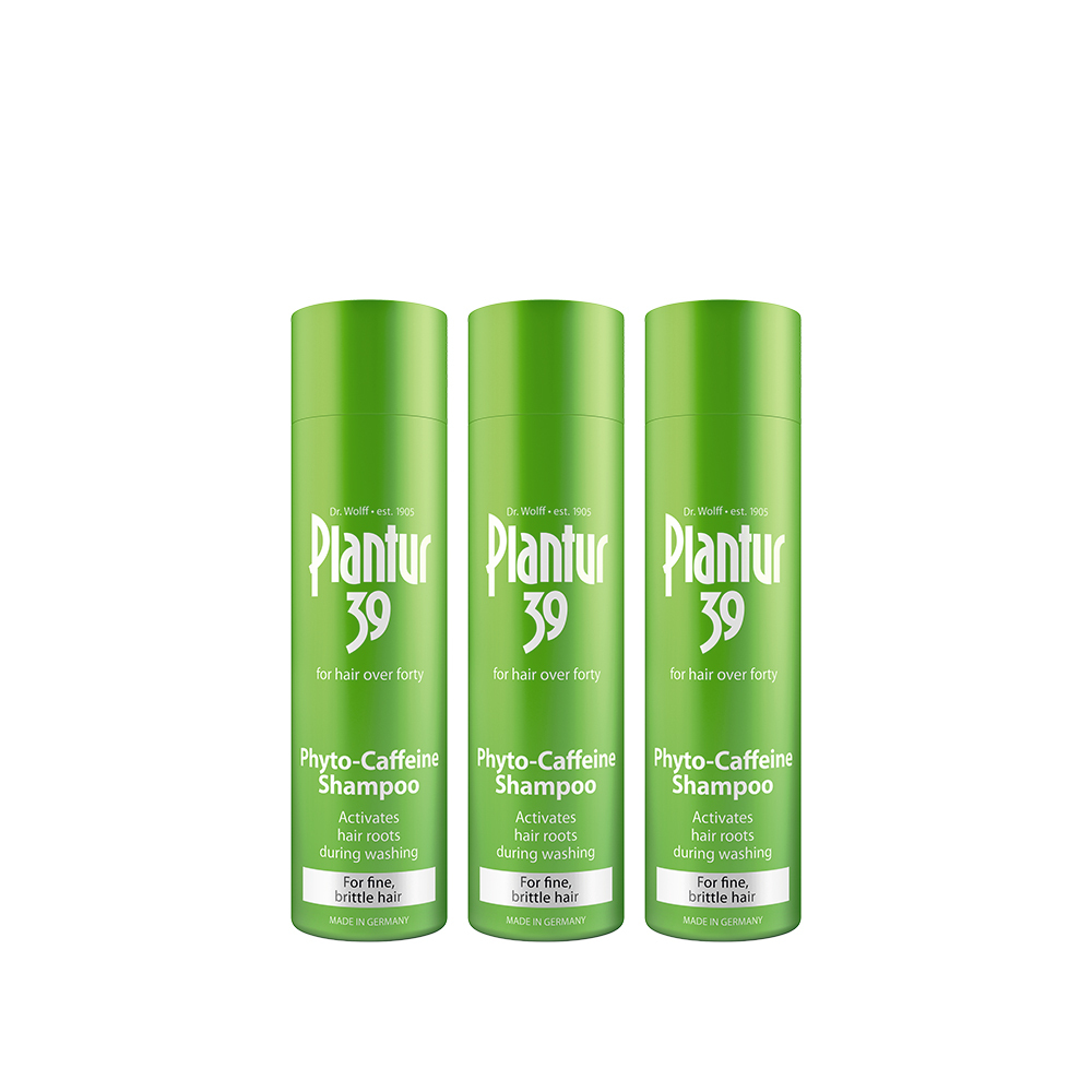 Plantur39|植物與咖啡因洗髮露 細軟脆弱髮250ml (多規格組)