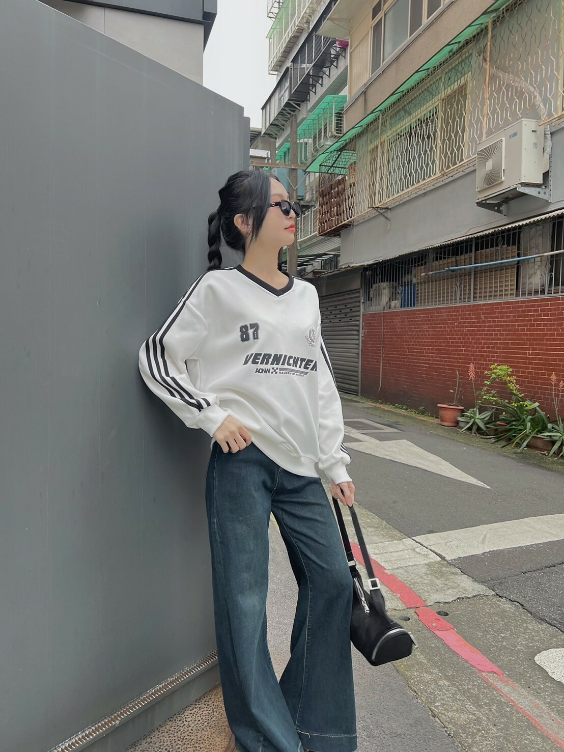 運動風球衣大學T/四色