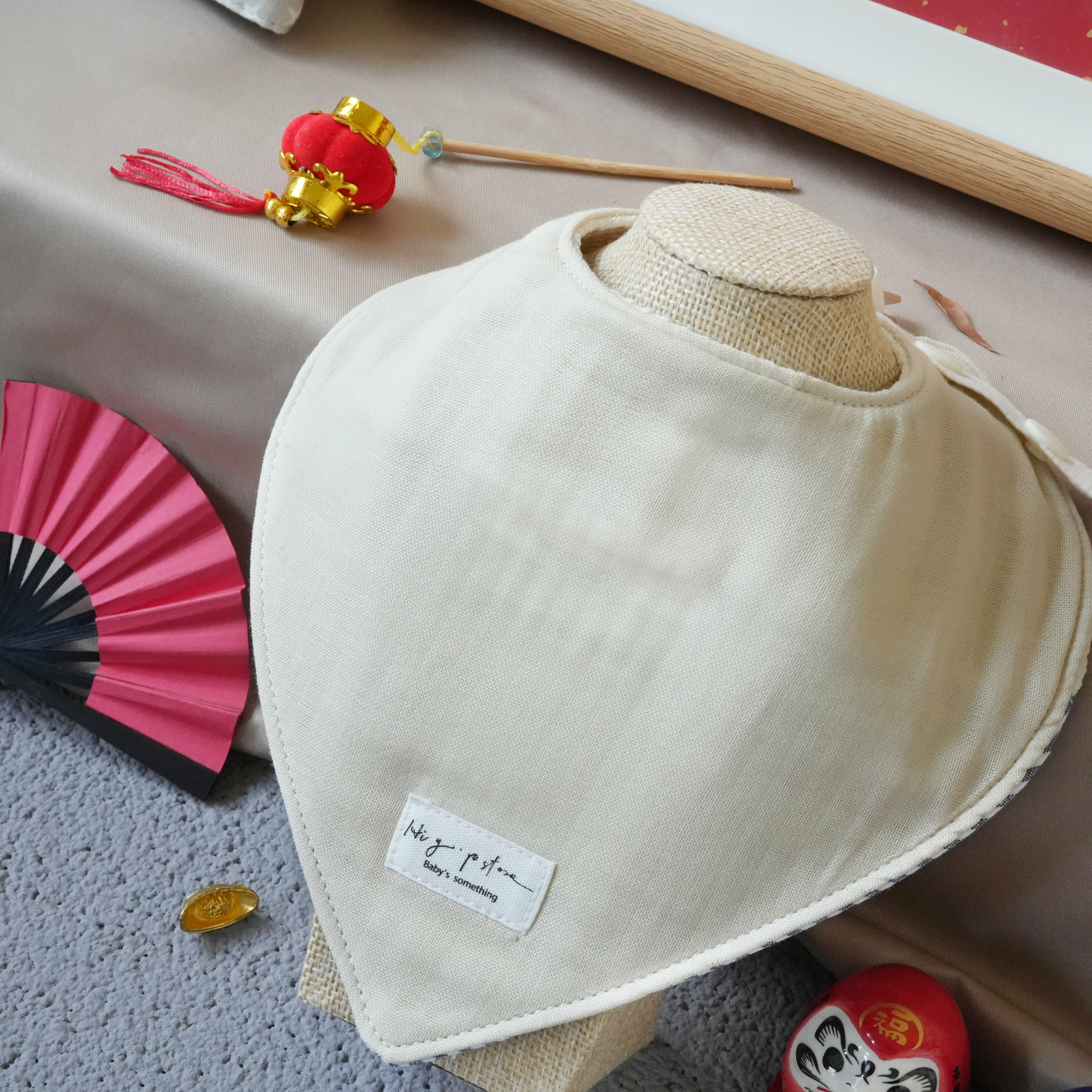 Hi Y.P store-手作圍兜-拼接雙面三角兜-海納百福