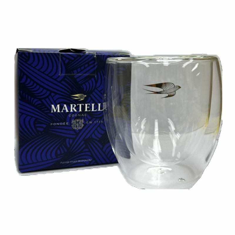 馬爹利干邑 雙層玻璃酒杯