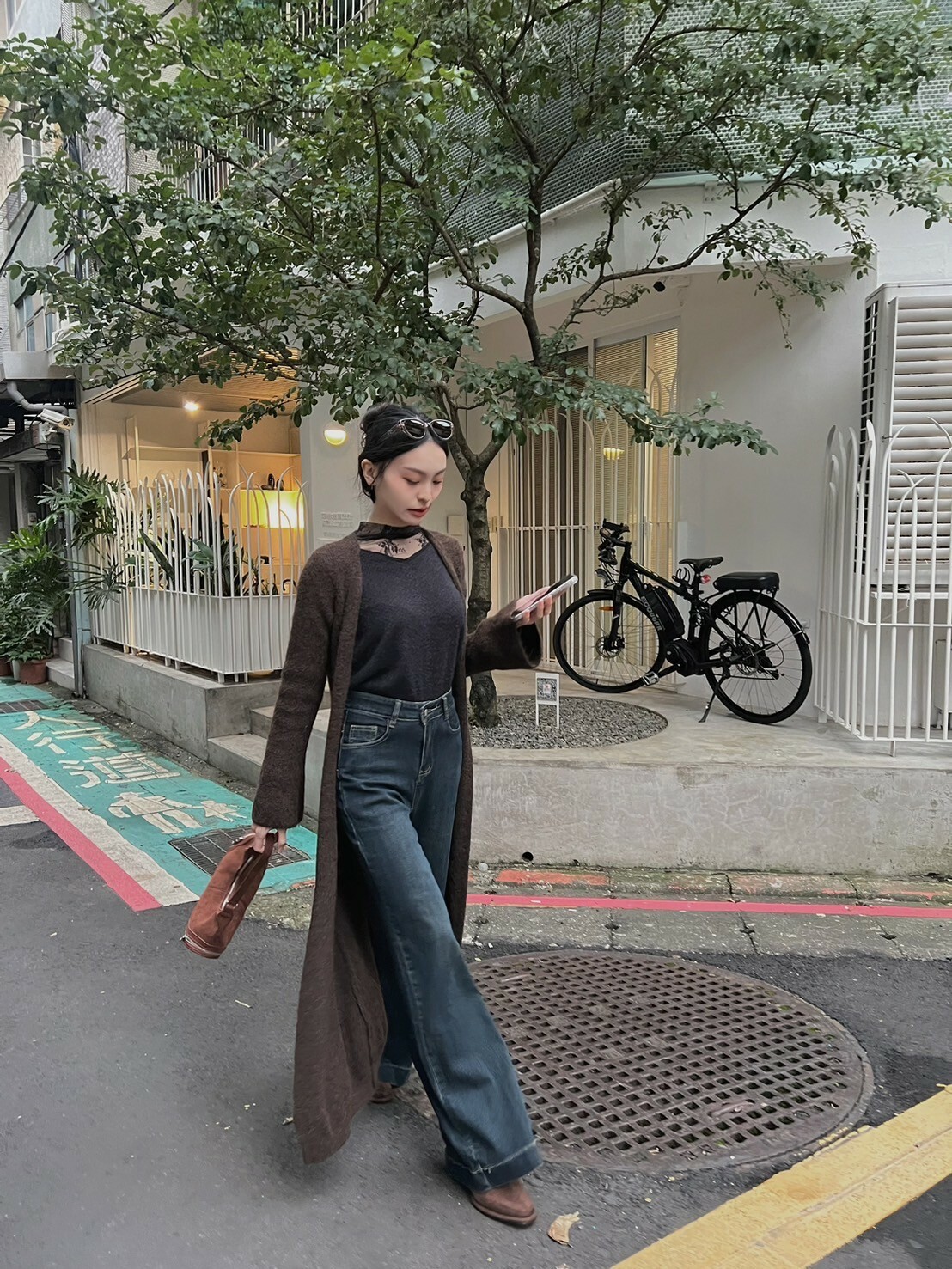 羊毛排扣針織洋裝/三色