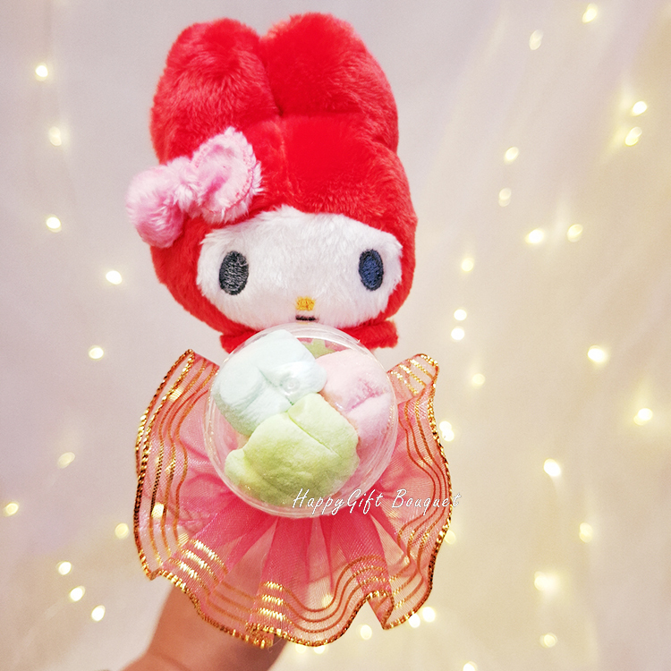 庫洛米,草莓熊,史迪奇,美樂蒂,嚕嚕咪,單支花束,單支金莎花束,單支棉花糖花束