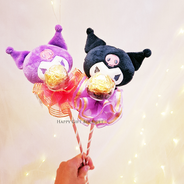 庫洛米單支巧克力棉花糖花束,庫洛米單支巧克力棉花糖,庫洛米單支花束