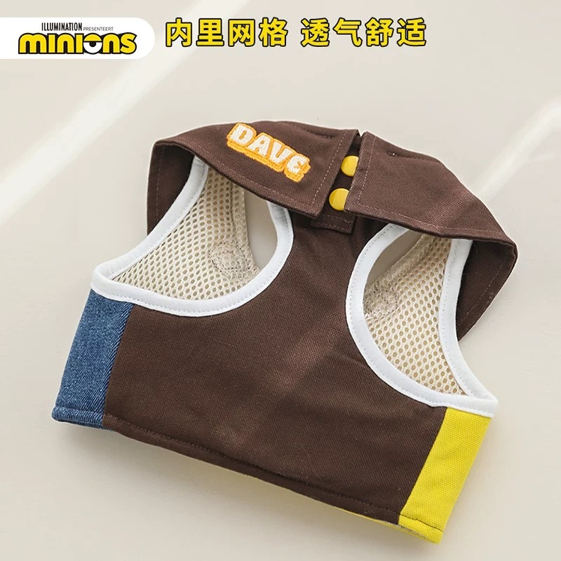 环球影城小黄人系列 MINIONS萌趣刺绣撞色胸背衣套装