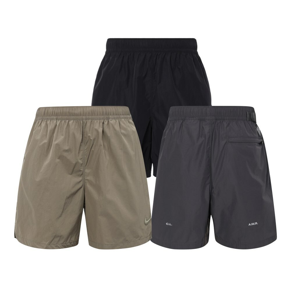 Nocta x Nike Nylon Shorts 短褲 美版 黑/咖啡/鐵灰 FN8194