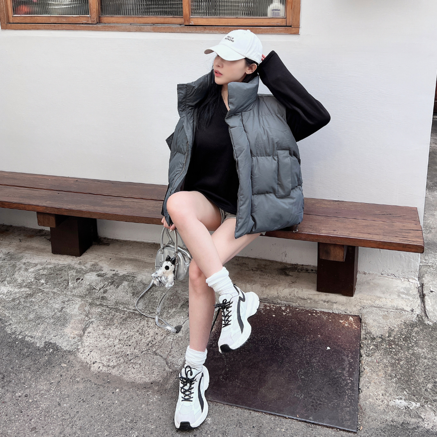 【輕量羽絨馬甲外套】DOMISS推薦! 馬甲外套 保暖外套-4色 (現貨)