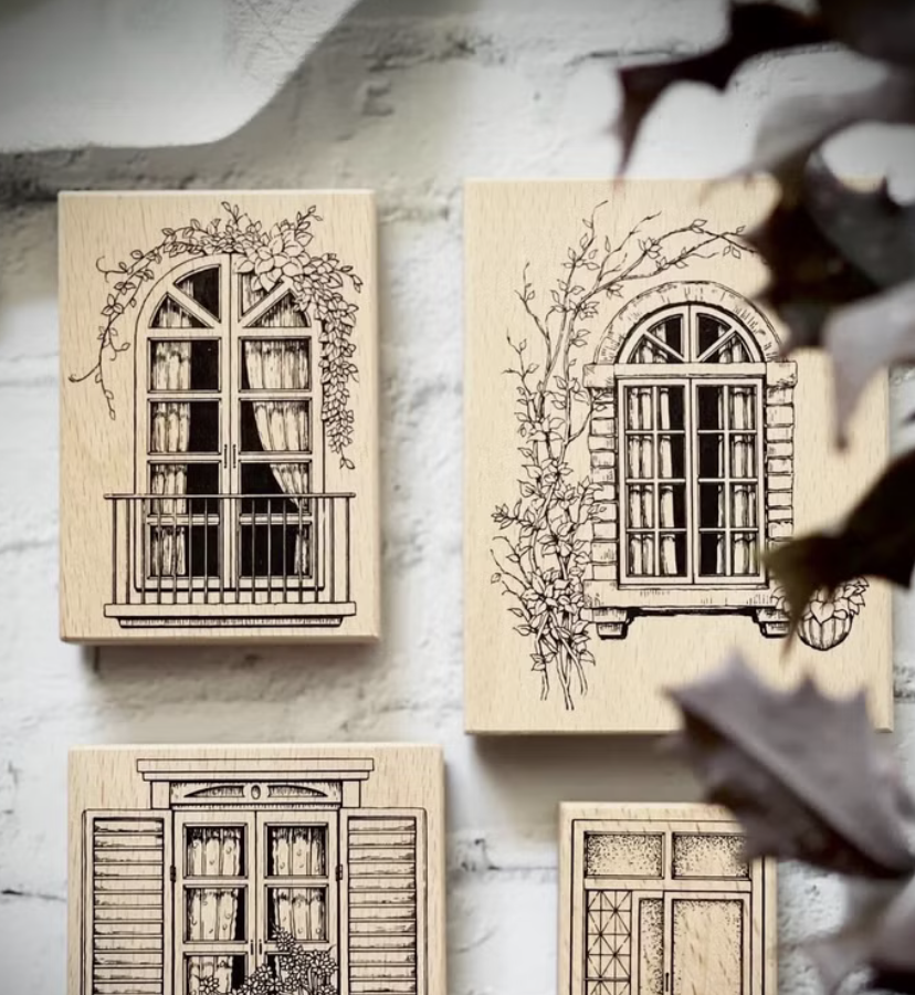 Lady F手繪溫室｜窗前故事印章 共四種