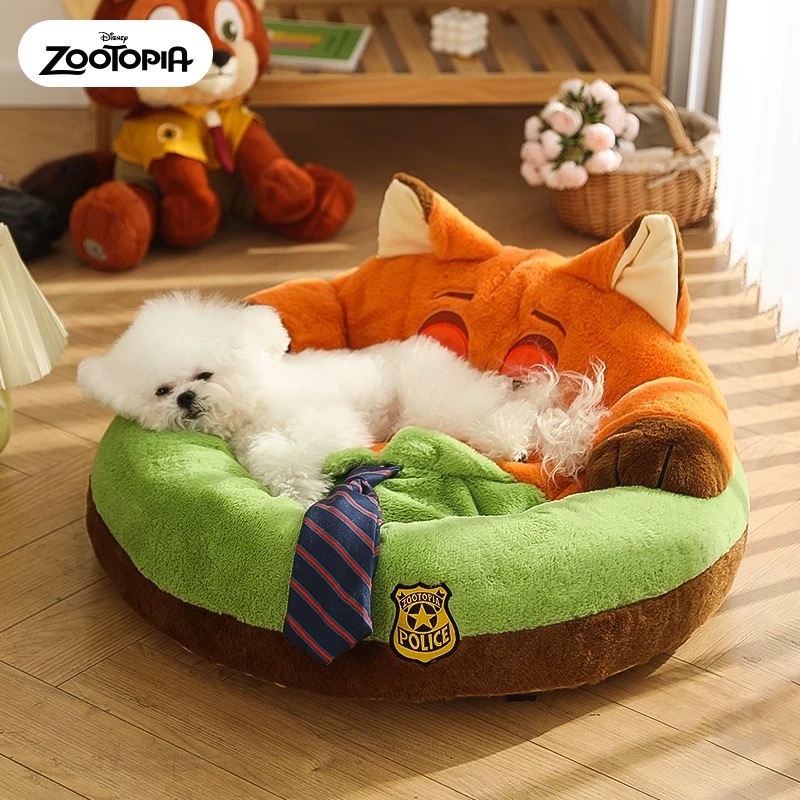 迪士尼疯狂动物城系列 ZOOTOPIA尼克朱迪宠物窝