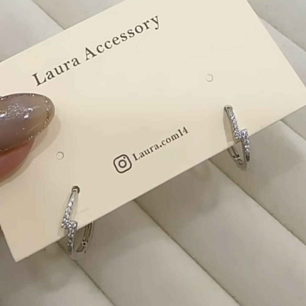 251【輕奢】排鑽交錯純銀易扣