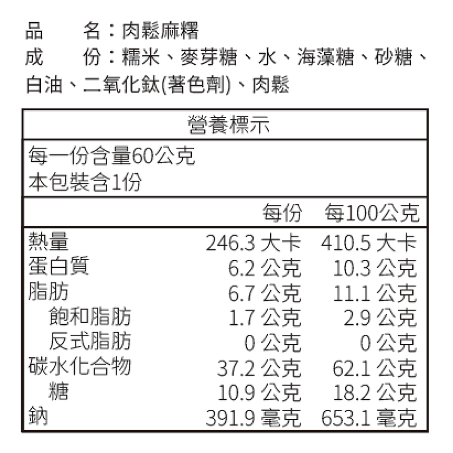 曾師傅手工麻糬肉鬆口味