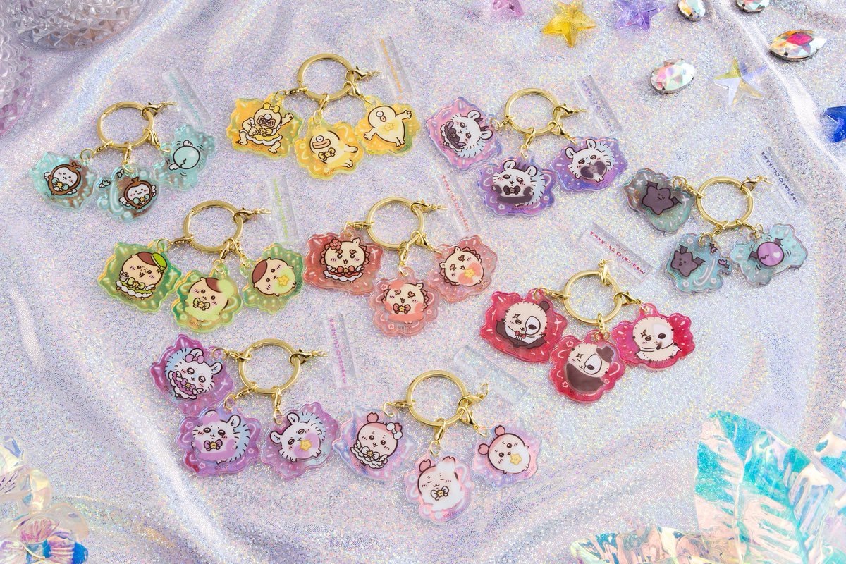 KTQ STORE ‧ 日本 Chiikawa 吉伊卡哇 魔法少女 三連壓克力吊飾 鑰匙圈