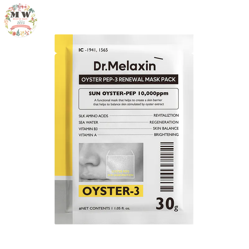 韓國 Dr. Melaxin Oyster 逆齡再生保濕面膜  1盒5片