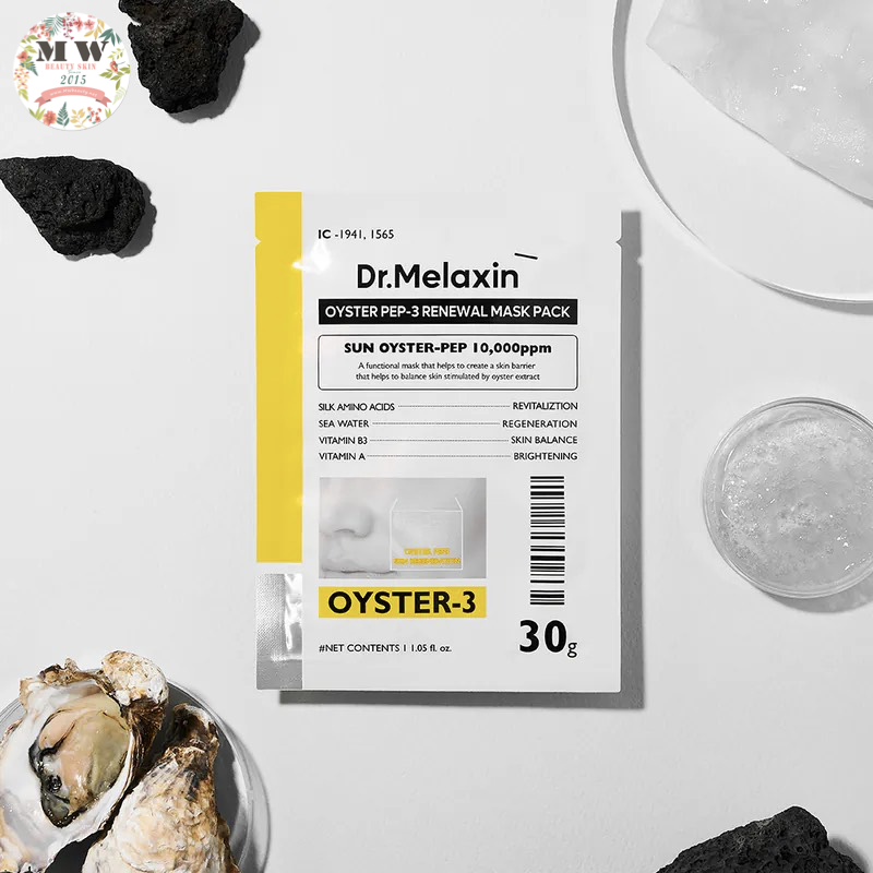 韓國 Dr. Melaxin Oyster 逆齡再生保濕面膜  1盒5片