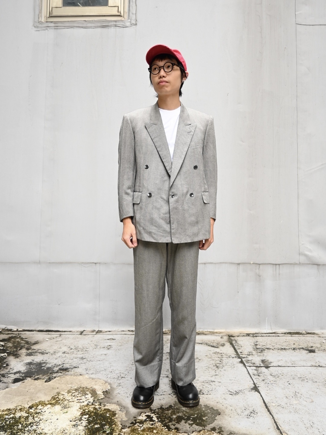 90s LANVIN Cashmere Set-up Suit