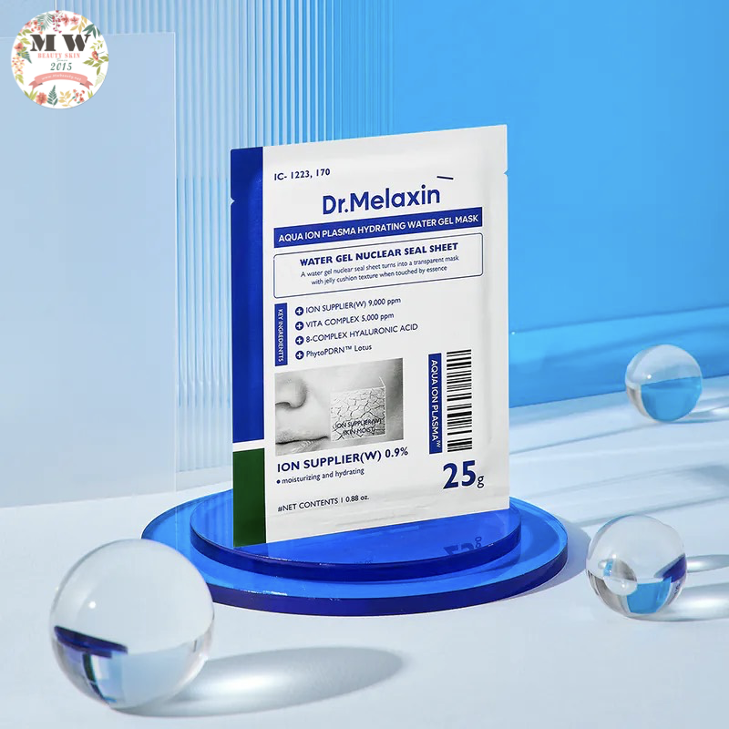 韓國 Dr. Melaxin Aqua 水離子水凝提亮持久保濕面膜 1盒5片