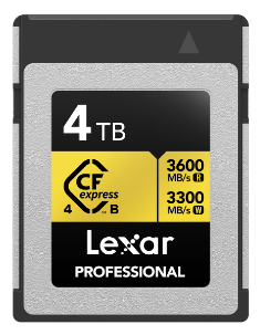 Lexar Professional GOLD CFexpress 4.0 Type B Card [R:3600 W:3300]