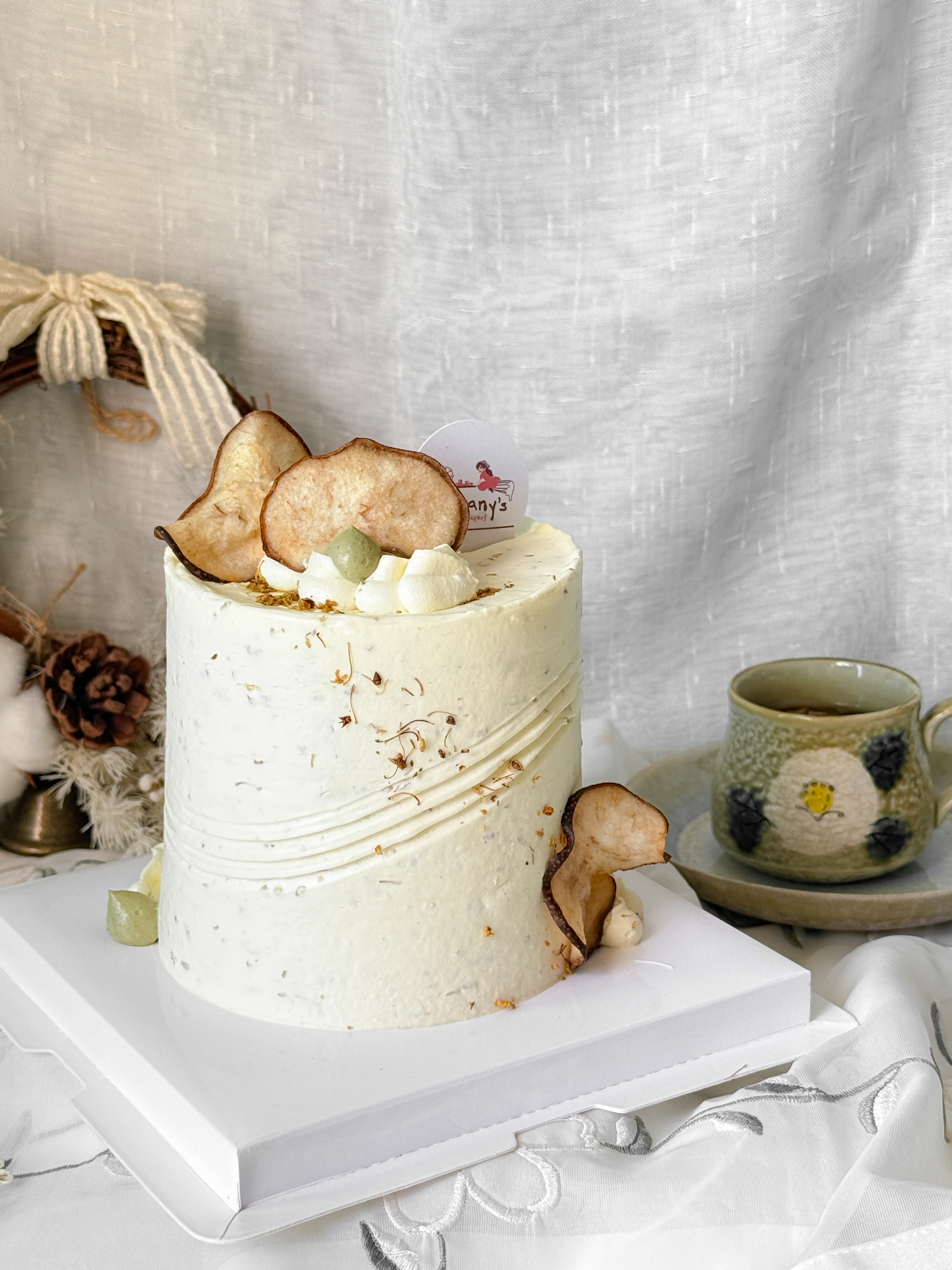 秋月梨桂花烏龍奶油蛋糕