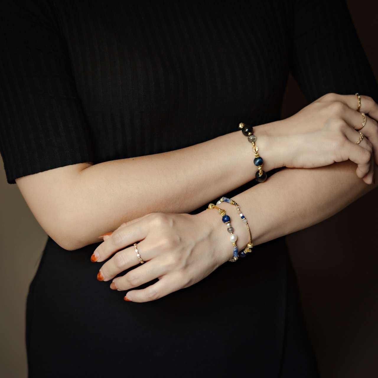 Crystal bracelet｜C1666- Hokusai's Great Wave