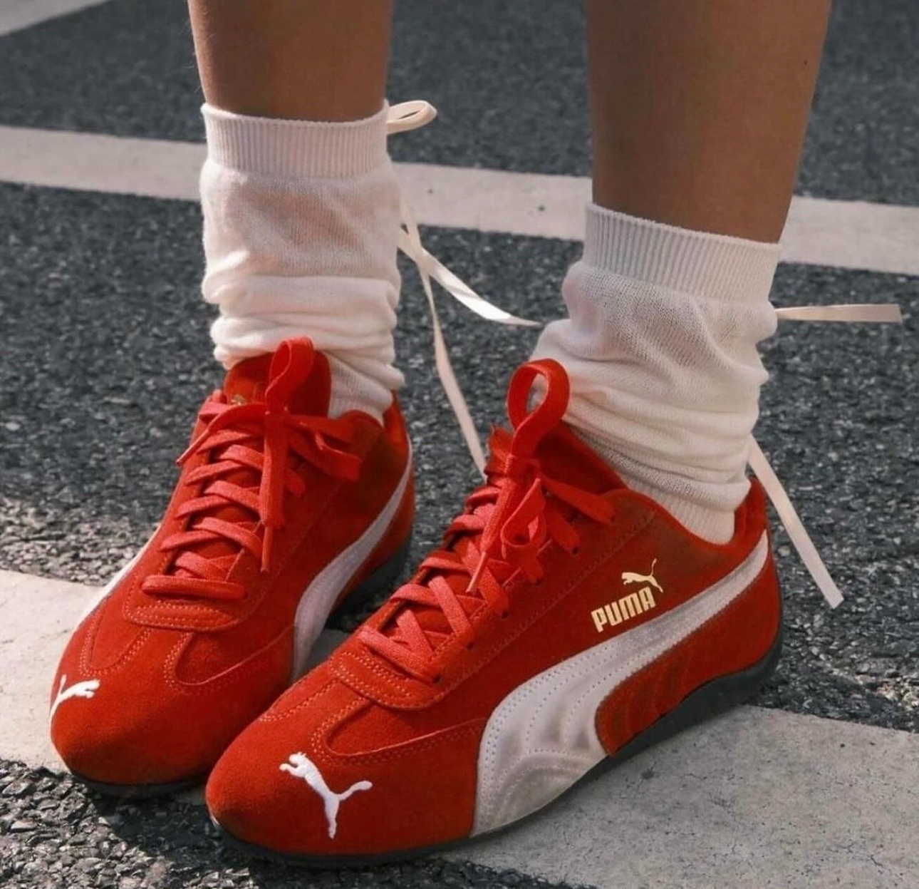PUMA SPEEDCAT LS 復古紅 賽車鞋 Rosé朴彩英同款 紅色 德訓鞋 平底鞋