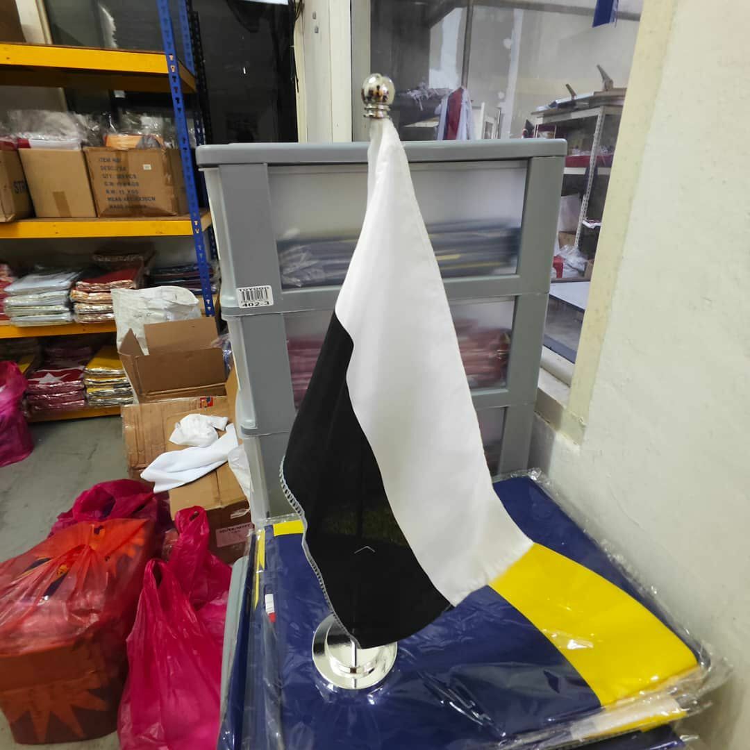 *Ready Stock* Pahang Table Flag / Bendera Meja Stainless Steel