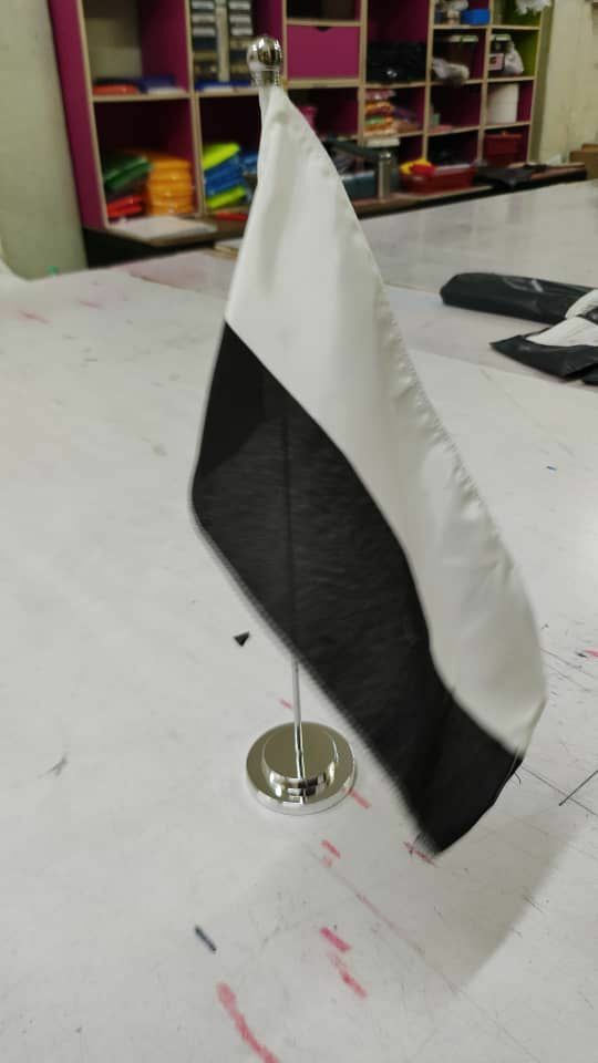 *Ready Stock* Pahang Table Flag / Bendera Meja Stainless Steel